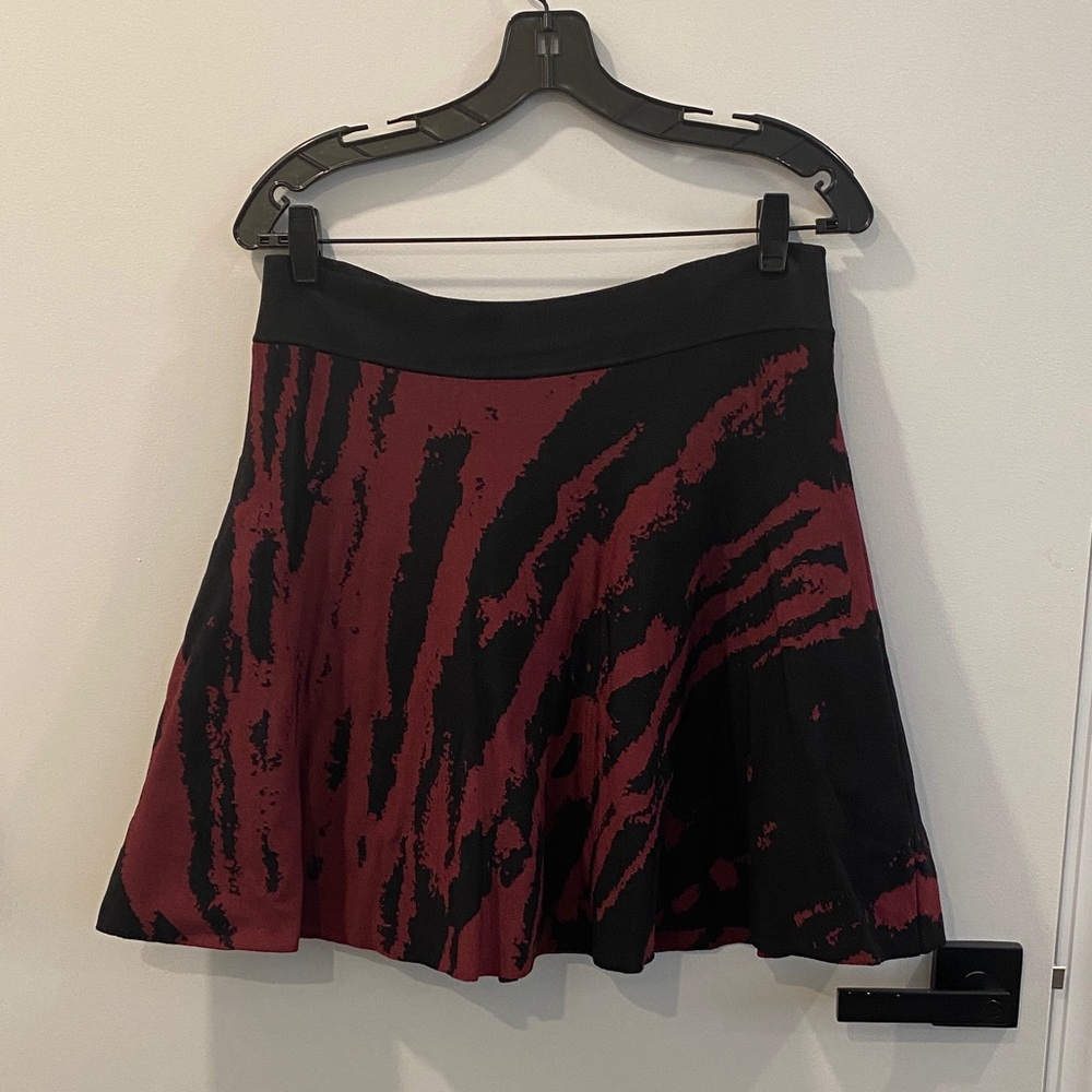 Ohne Titel Black and Red Skater Skirt